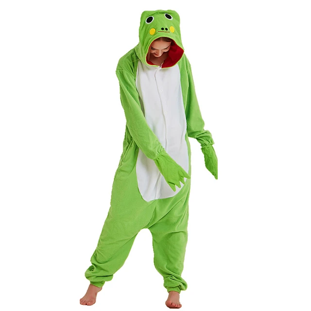 Pijama de rana Kigurumi para adultos, mono de fiesta con dibujos de animales para mujer y hombre, para Halloween, Carnaval, mascarada - AliExpress Mobile