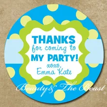 Персонализированные синий подарочный стикер на заказ вечерние сувенирные бирки на сумку подарочные бирки украшения на день рождения Детские вечерние Подарочная коробка конфет