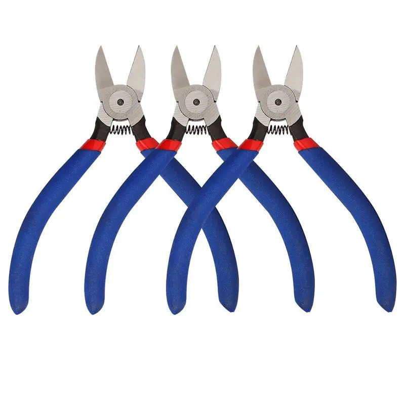 

Kaisi KA05 Wire Cutters Pliers 5 Inch Precision Small Diagonal Flush Wire Cutters Side Cutter Pliers for Cuts Electronics,Wire