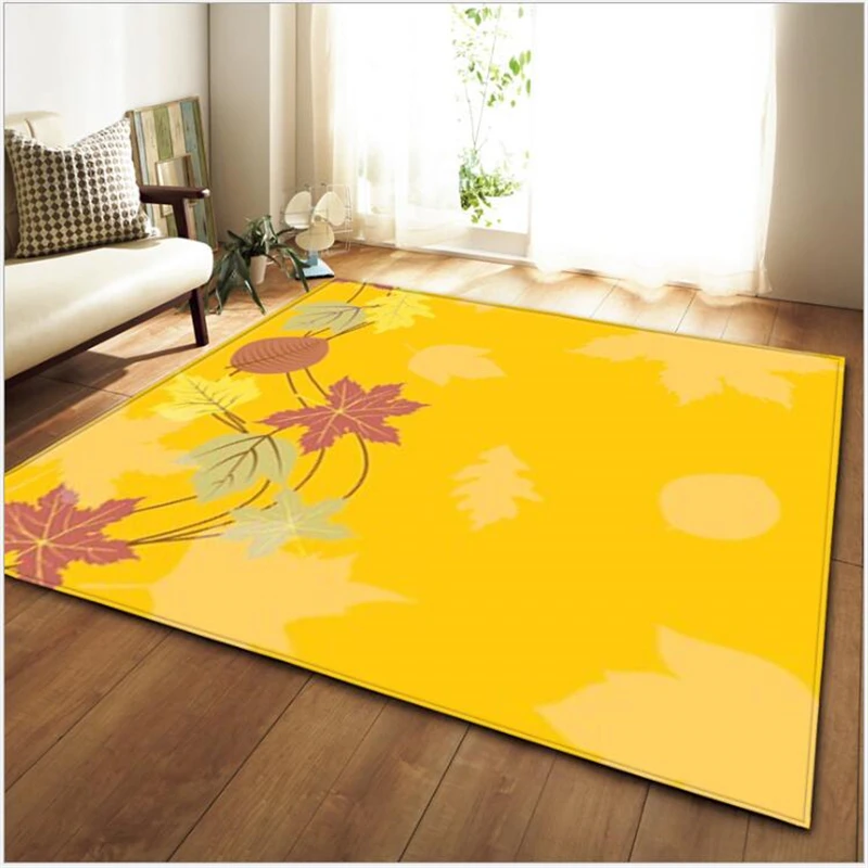 

AOVOLL 2019 Hot Sell Leaf Living Room Rug Carpets For Living Room Floor Mats Bedroom Rugs Carpets For The Modern Living Room