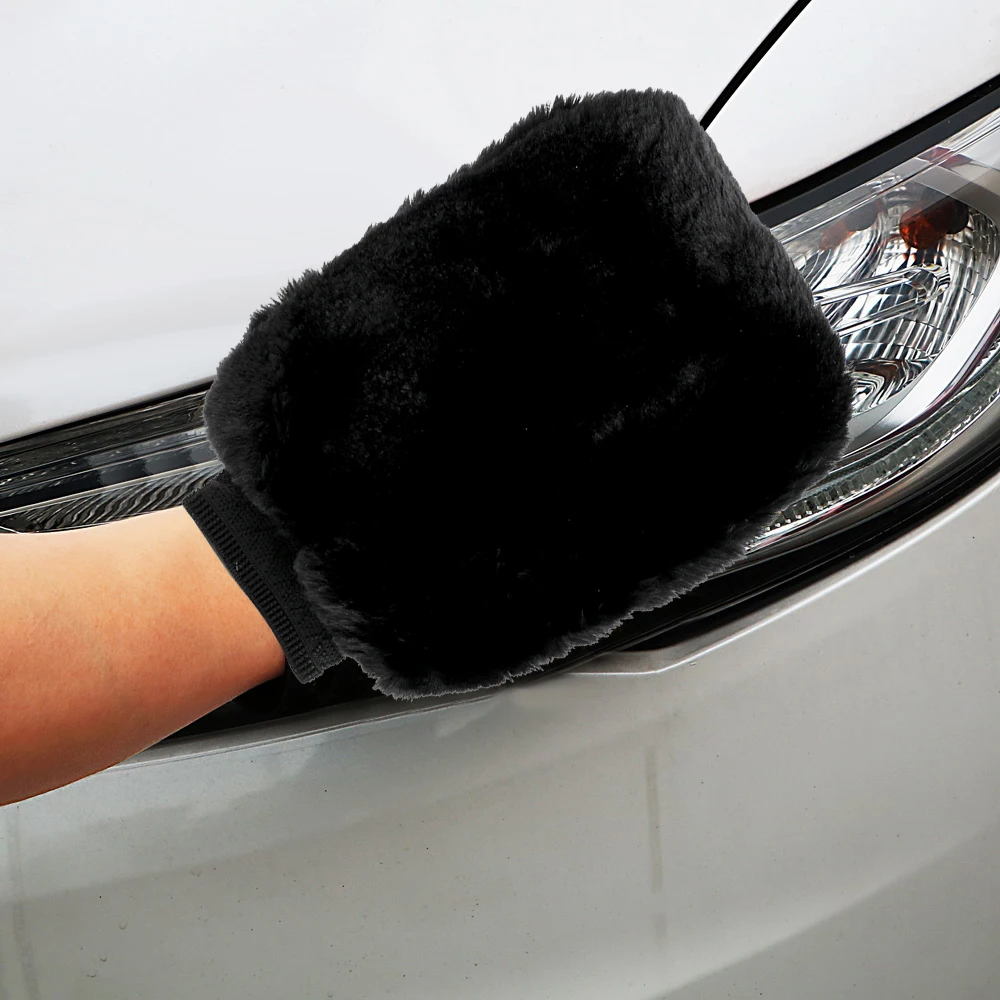 

Washing Gloves High Water Absorption Car Cleaning Soft Artificial Wool Auto Care Car Wash Brush Cloth