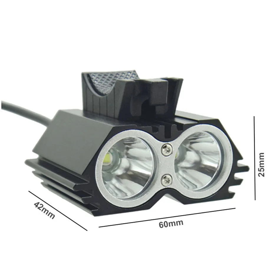 USB велосипедный светильник Solarstorm велосипедная лампа 2 X T6 светодиодный 5000 люмен велосипедный светильник налобный фонарь+ уплотнительное кольцо(без зарядного устройства