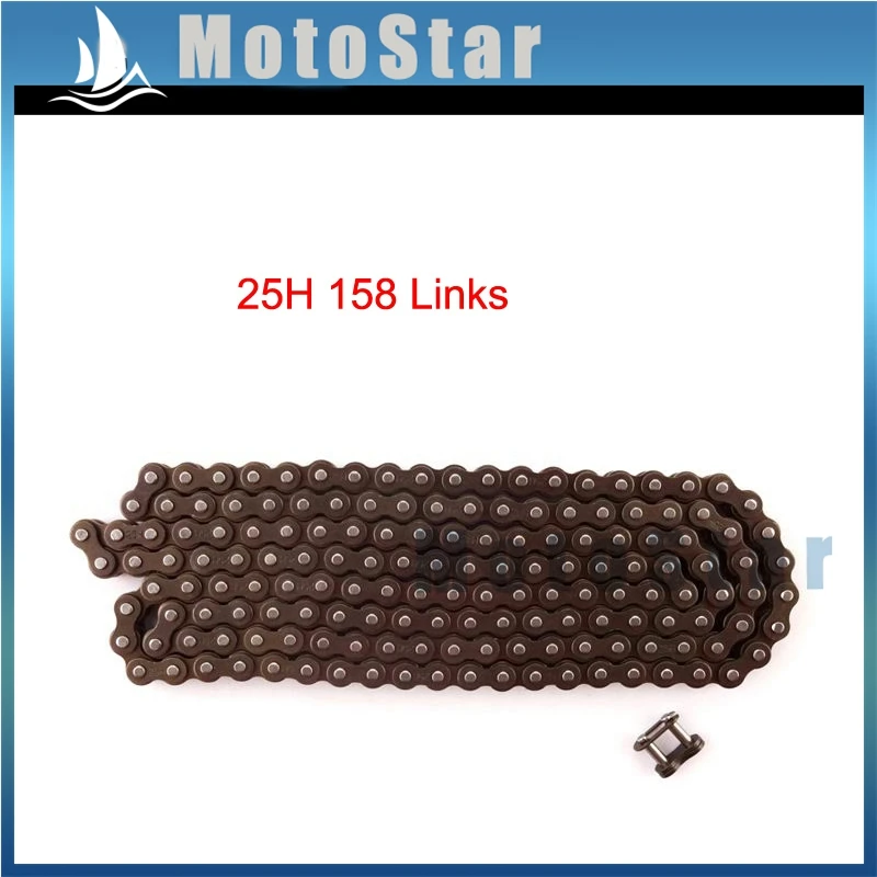 25H 158 Links Sprocket Chain With Spare Master Link For 47cc 49cc 2 Stroke Pocket Bike Dirt ATV Quad 4 Wheeler Mini Moto | Автомобили и