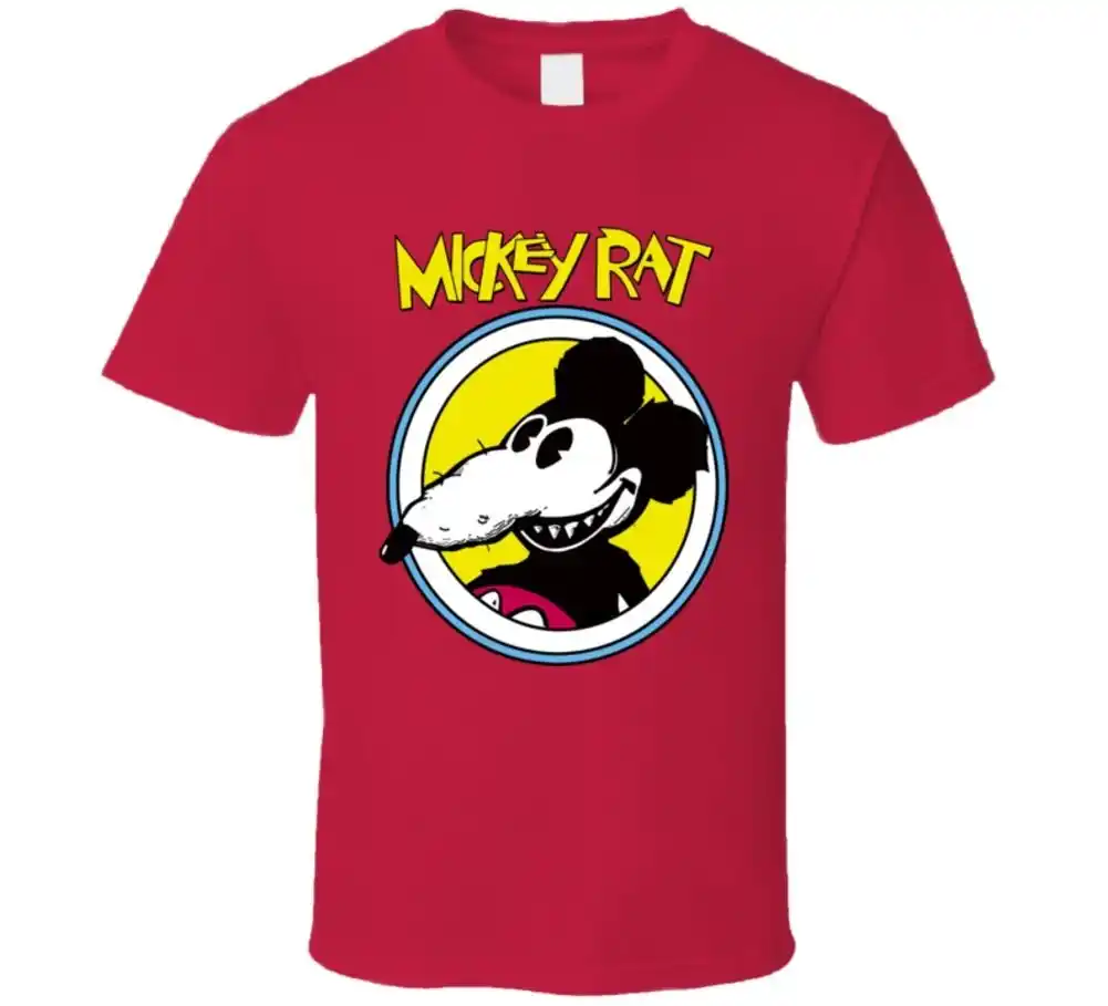 ミッキーラットおかしいパロディーマウス漫画レトロ Tシャツ漫画 Tシャツ男性ユニセックス新ファッション Tシャツルーズサイズトップ Ajax T Shirts Aliexpress