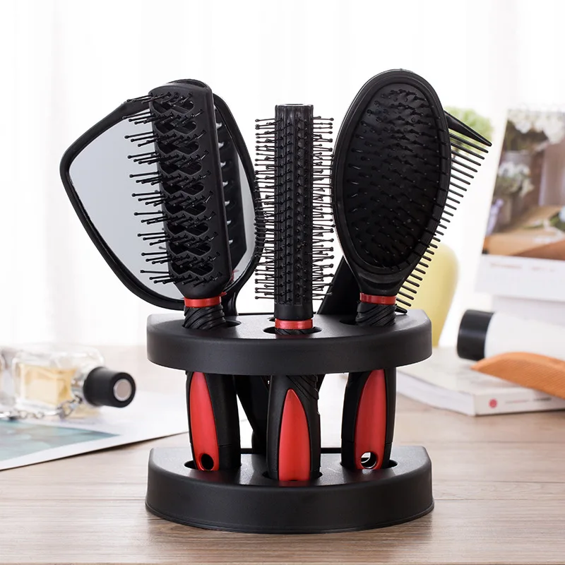 

5pcs/Set Professional Hair Brush Comb Salon Barber Anti-static Hair Combs Hairbrush Hairdressing Combs Hair Care Styling Tools