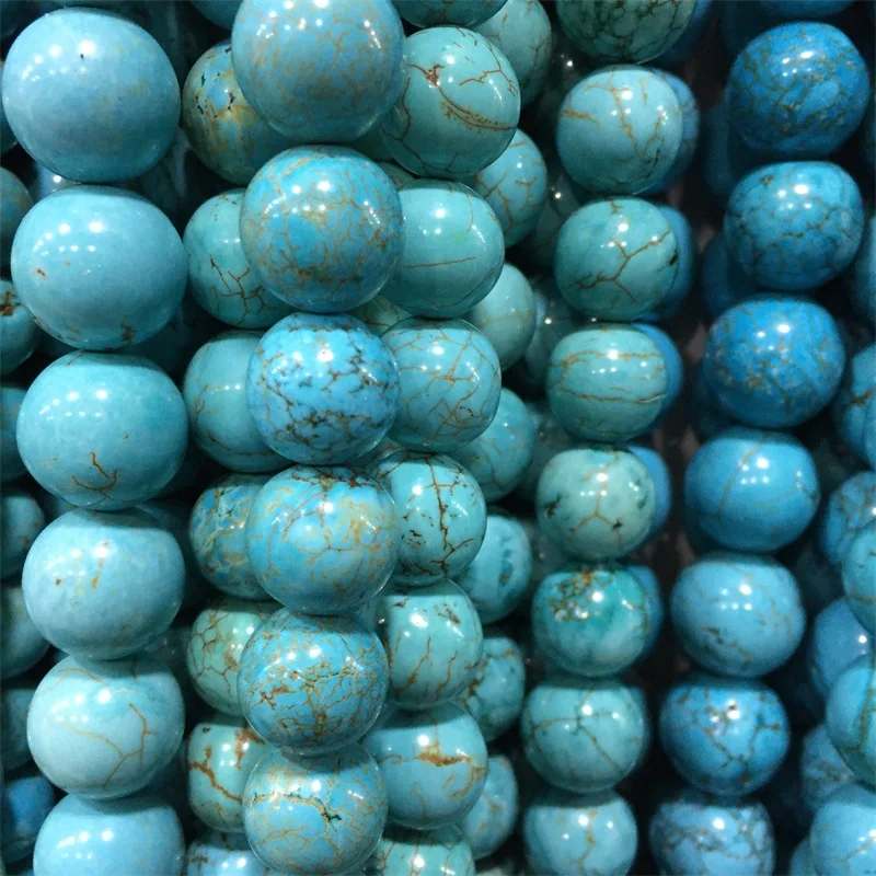 Wholesale Turquoise Gemstone Spacer Loose Beads Charm Findings 16" Strand 