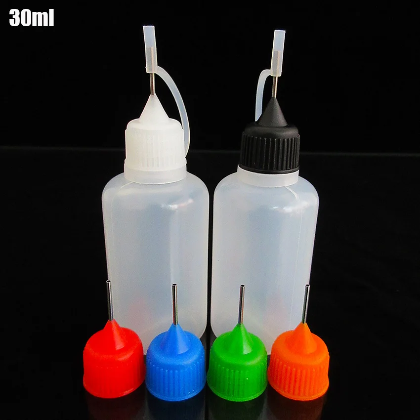 

Popular product Eletronic Cigarette Accessories,oil bottle PE30ml squeeze empty needle cover bottle for Vape E juice 5pcs/lot