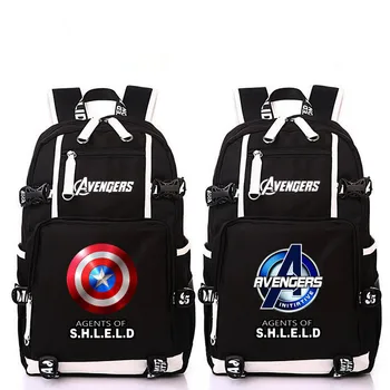 

Agent of Shield Avengers Captain American Bag Notebook Backpack Knapsack Travel School Bag Rucksack Boy Girl Day Pack