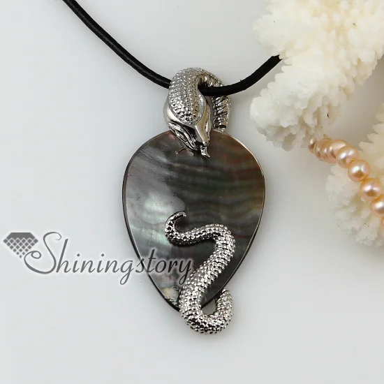 

snake black seashell mother of pearl oyster sea shell necklaces pendants 2013 cheap handmade jewelry