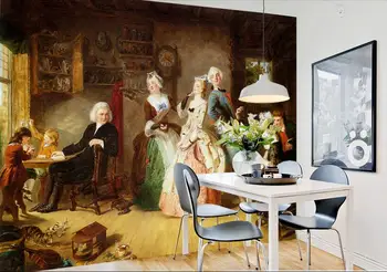 

Custom photo 3d wallpaper Non-woven mural wall sticker The noble party painting picture 3d wall room murals wallpaper