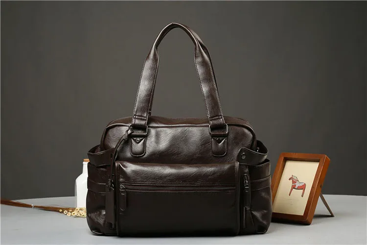Модная сумка из искусственной кожи, мужской портфель, брендовая роскошная мужская сумка-мессенджер для мужчин, деловые сумки на плечо, дорожная сумка