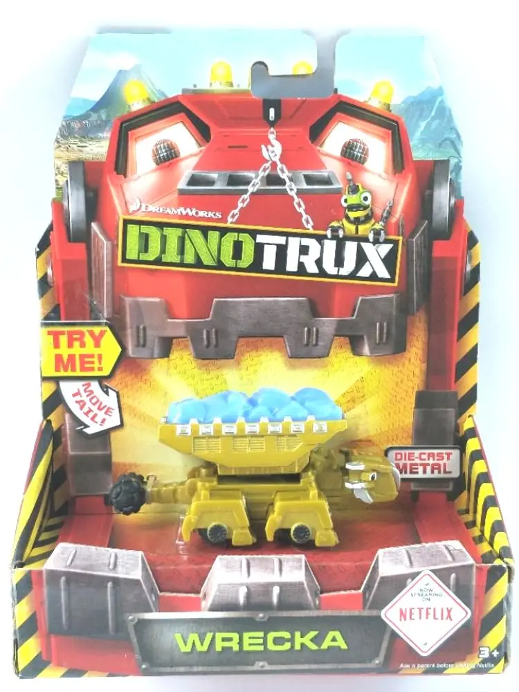 С оригинальной коробкой Dinotrux грузовик-динозавр съемный динозавр игрушечный автомобиль мини-модели новые детские подарки модели динозавров