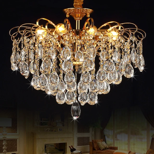 European Style Crystal Chandeliers Villas Living Room European Style Crystal Chandeliers Villas Living Room Chandelier Bedroom Lights Restaurant Luxury