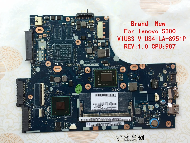 Абсолютно Новый LA-8951P материнская плата для ноутбука lenovo S300 записная книжка Pentium