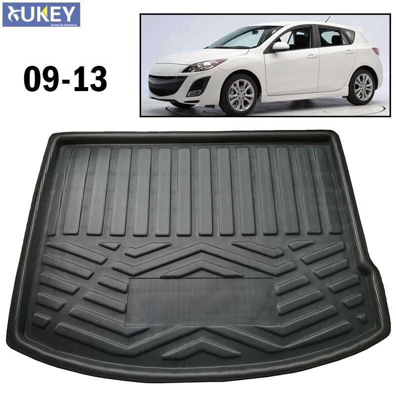 Аксессуары подходят для Mazda 3 M3 BL Хэтчбек 2009 2013 Boot Liner задний багажник коврик
