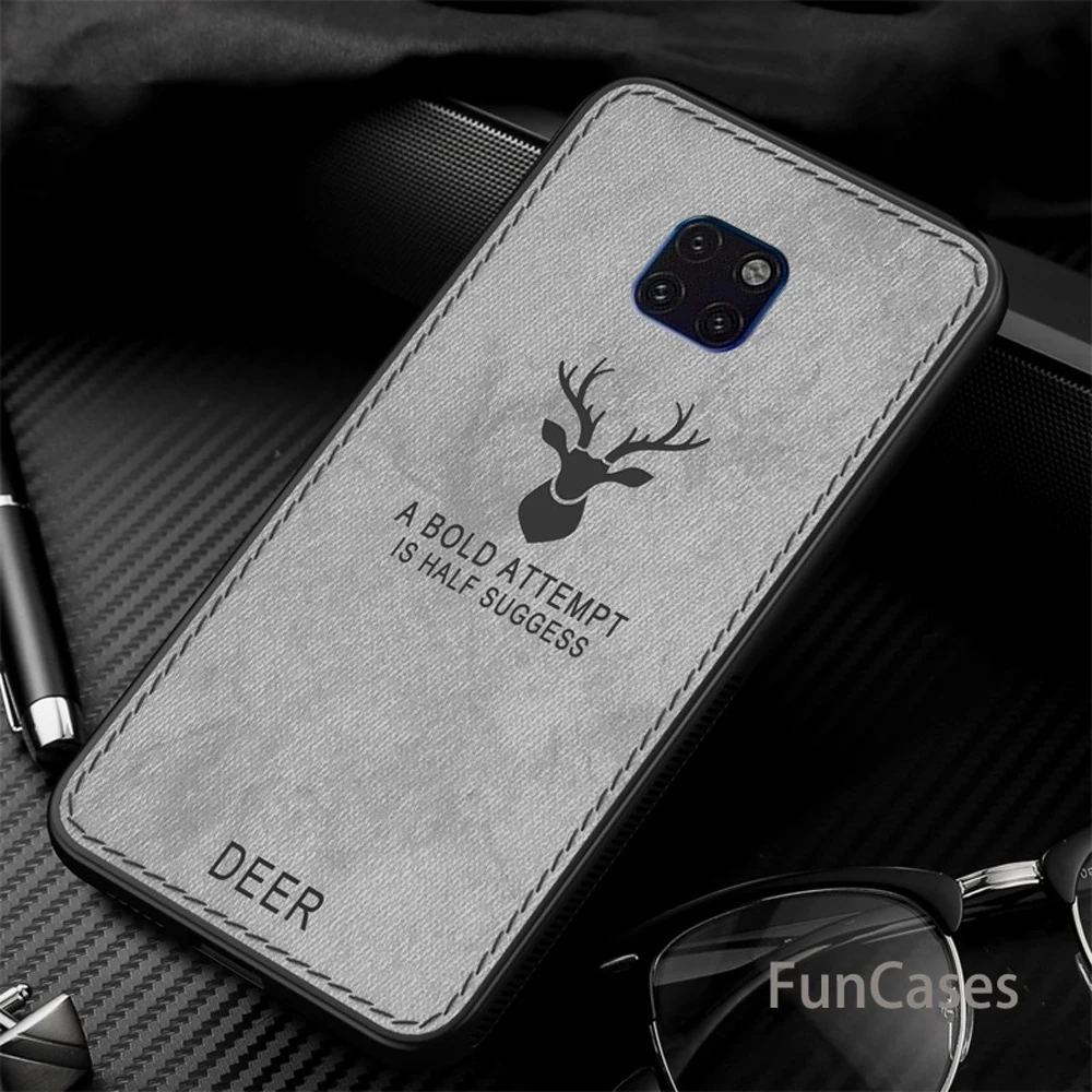 Для huawei Коврики 20 Pro Чехол одежда в стиле ретро из кожи с принтом виде оленя на