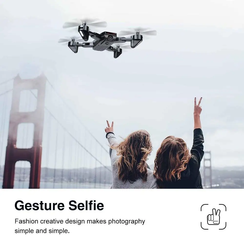  Global Drone GW06 4K Camera Drones with Camera HD Optical Flow Follow Me RC Helicopter Quadrocopter