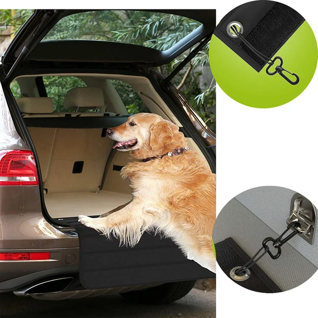 Waterproof Trunk Mat Dog Pets Cargo Liner Cover Non Slip Car Trunk Protector Back Seat Cover Pockets for SUV Pet Barrier