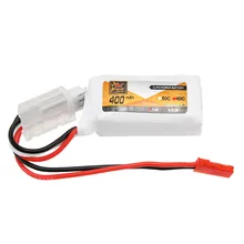 Original ZOP Power 7.4V 400mAh 60C 2S Lipo Battery JST Plug Connector for RC Camera Drones Quadcopter Accessories Spare Parts