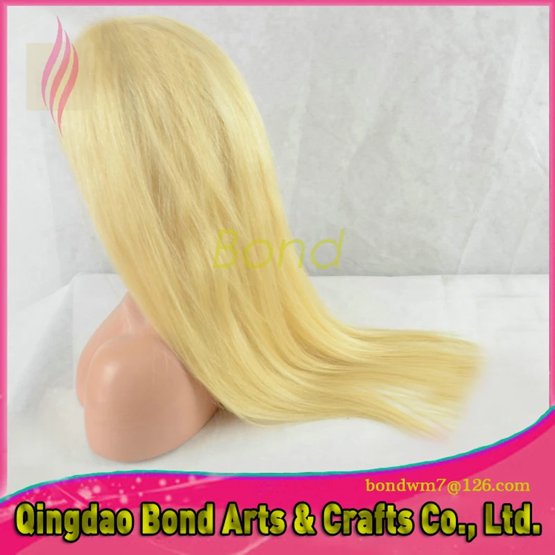 

7A+ best Bond hair products blonde full lace wigs human hair fashion blonde lace front wig virgin malaysian hair wigs