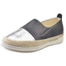 Новинка; летние туфли без шнуровки; осенние Рыбак женская обувь повседневная обувь из PU искусственной кожи Туфли без каблуков на платформе слипоны дышащая женская обувь для прогулок