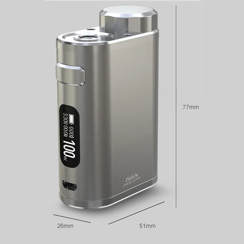 Eleaf iStick Pico 21700 Kit 100W E Cigarette Box Mod Vape Includes 21700 Battery Fits ELLO Atomizer 18650 vs iSitck Pico 02