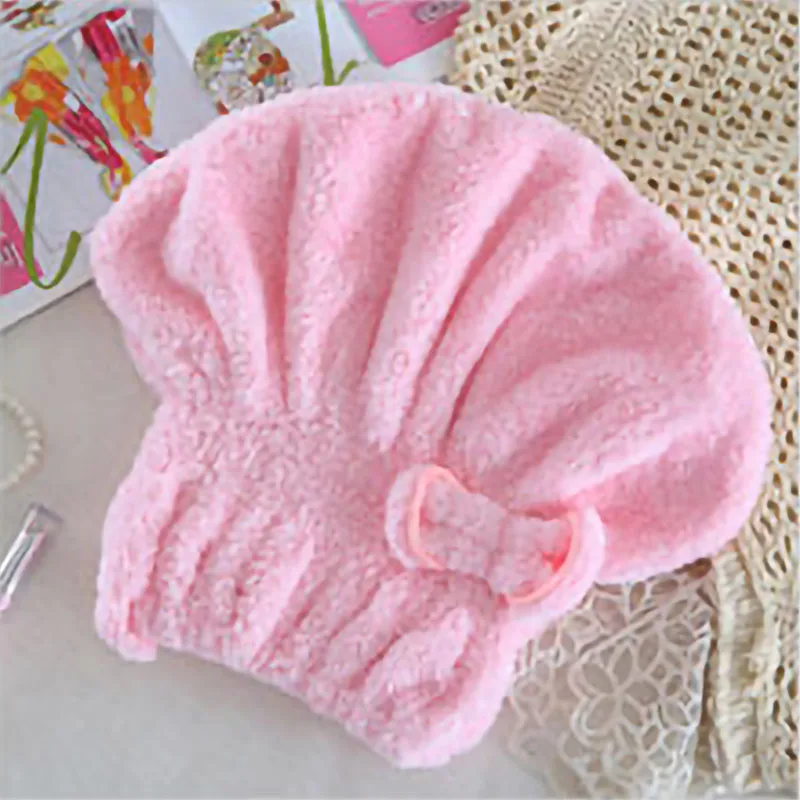 6 цветов микрофибра быстросохнущая шапка для волос шарф ребенок беременная женщина дамская шляпа душ сухие полотенца для волос головной убор