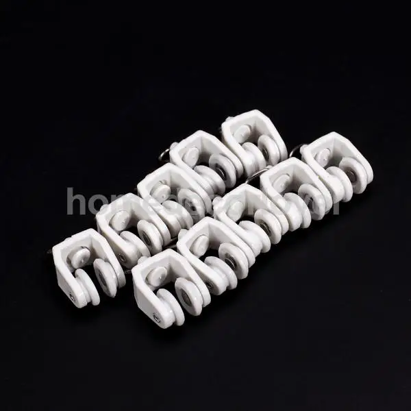 

20pcs Plastic Curtain Track Runners Rail Runners with Eyelet
