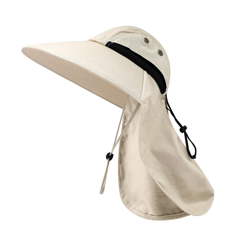 

Outdoor UV Protection Flap Cap Wide Brim Lightweight Water Resistant Neck Cover Sun Hat Sportswear Camping Fishing Accessories