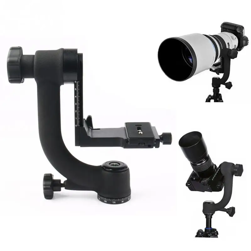 

1/4" 360 Degree Swivel Panoramic Gimbal Clamp Tripod Ball Head ST-360 for Photography Photos DSLR Cameras