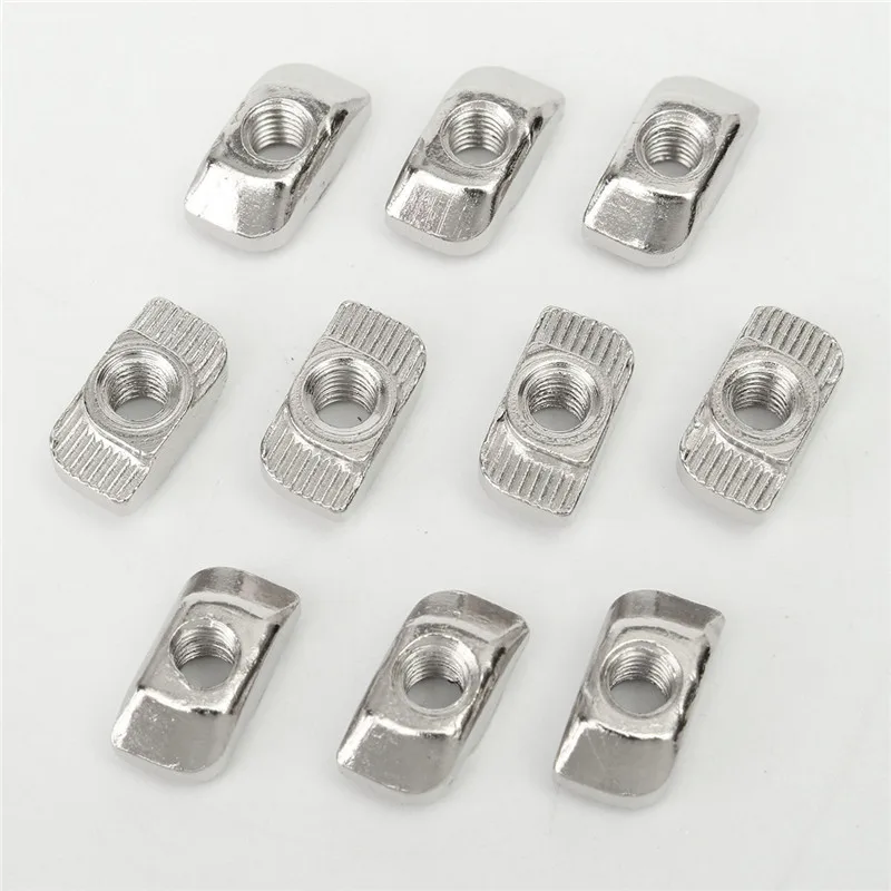

MTGATHER 100pcs/lot m5-30 m5 t Nut For 30 Series Aluminum Profile Slot 8 30 Series Aluminum Profile