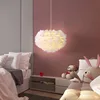 Artpad White Feather Pendant Light With E27 Bulb Included Living Room Bedroom Wedding Hanging decor Droplight Home Lighting ► Photo 2/6