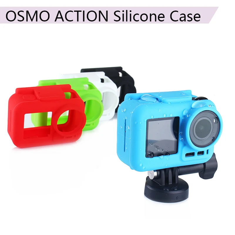 

Durable Border Frame Waterproof Soft Silicone Case Scratchproof Protective Cover Sleeve Sport Camera for DJI Osmo Action