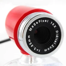 GTFS-Горячая USB 5,0 мегапиксельная веб-камера с кристальным зажимом для портативных ПК красный