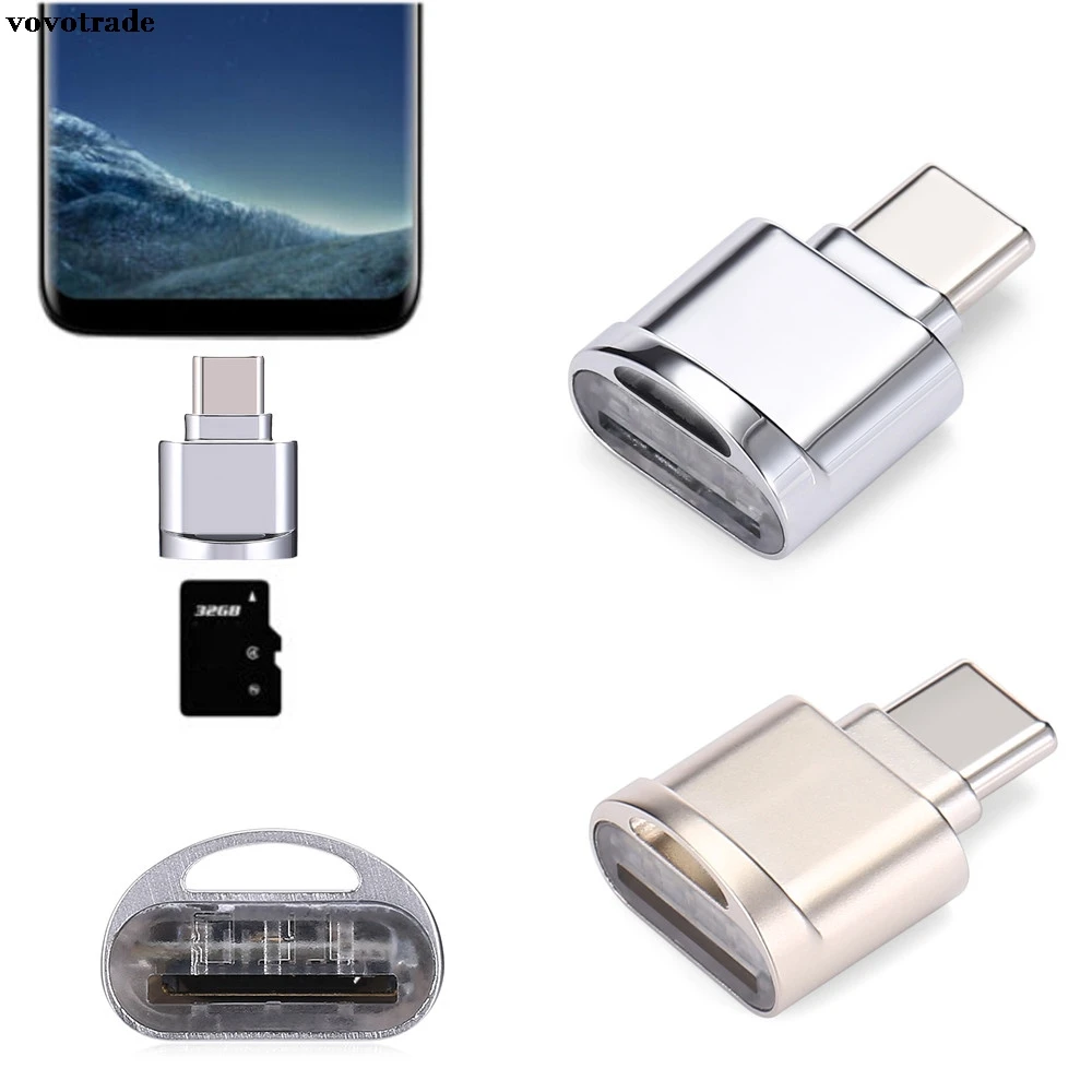 Vovotrade сплав USB 3 1 Type C Micro SD TF кардридер OTG адаптер для Samsung Galaxy S8 заводская цена
