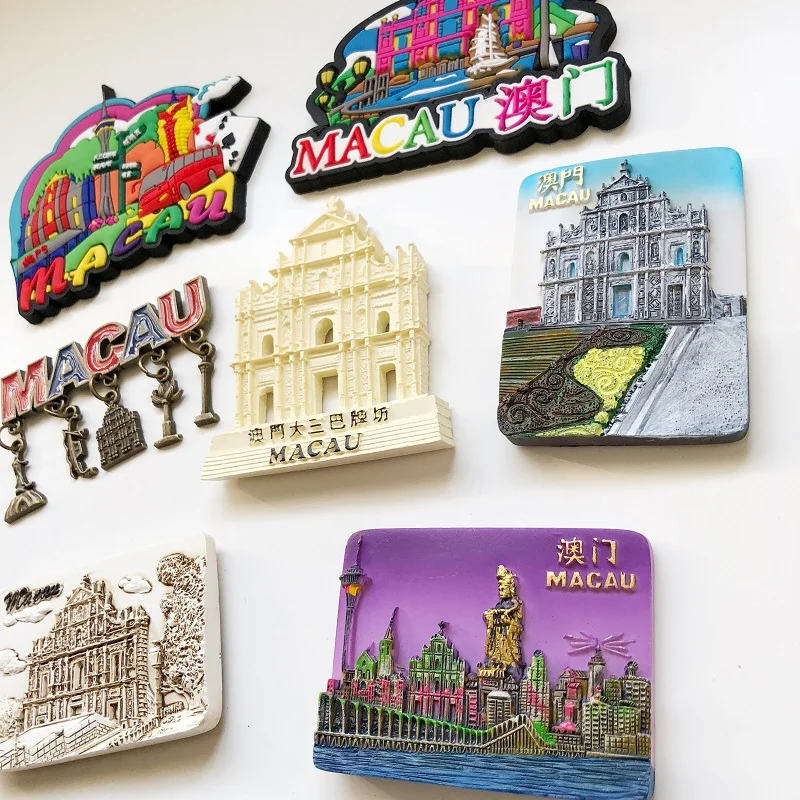 BABELEMI Китай Гонконг Макао Туризм Мемориальный Пейзаж холодильник магнит 3D холодильник стикер Путешествия Сувенир домашнее украшение