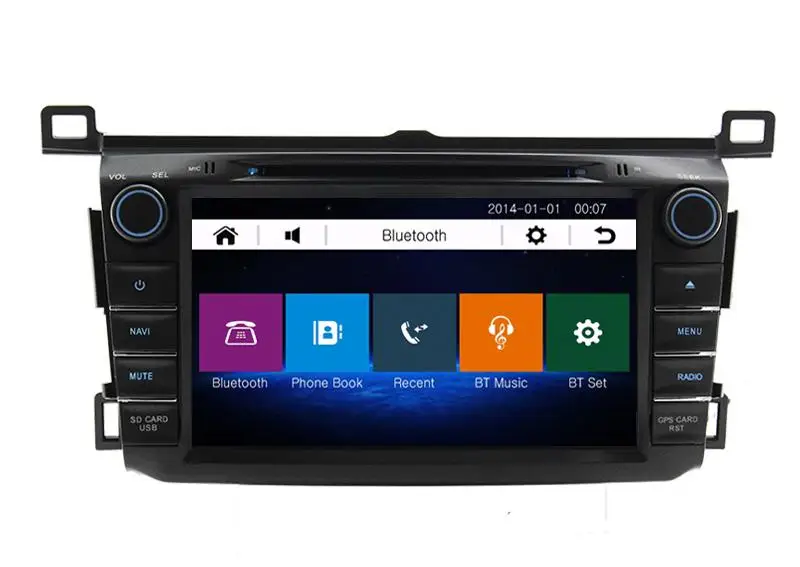 Cheap 8" in-dash Car DVD player with GPS(optional),audio Radio stereo,USB/SD,AUX,BT/TV,car multimedia headunit for TOYOTA RAV4 2013 3
