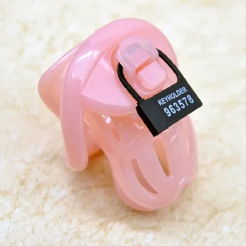 New electric shock Large Male Plastic chastity cage with penis cock ring bondage restraint electro