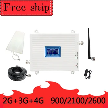 

2G 3G 4G 900/2100/2600MHZ GSM WCDMA LTE Cell Phone Signal Booster Gain 70db 2G 3G 4G LTE 2600mhz Repeater Cell Phone Booster