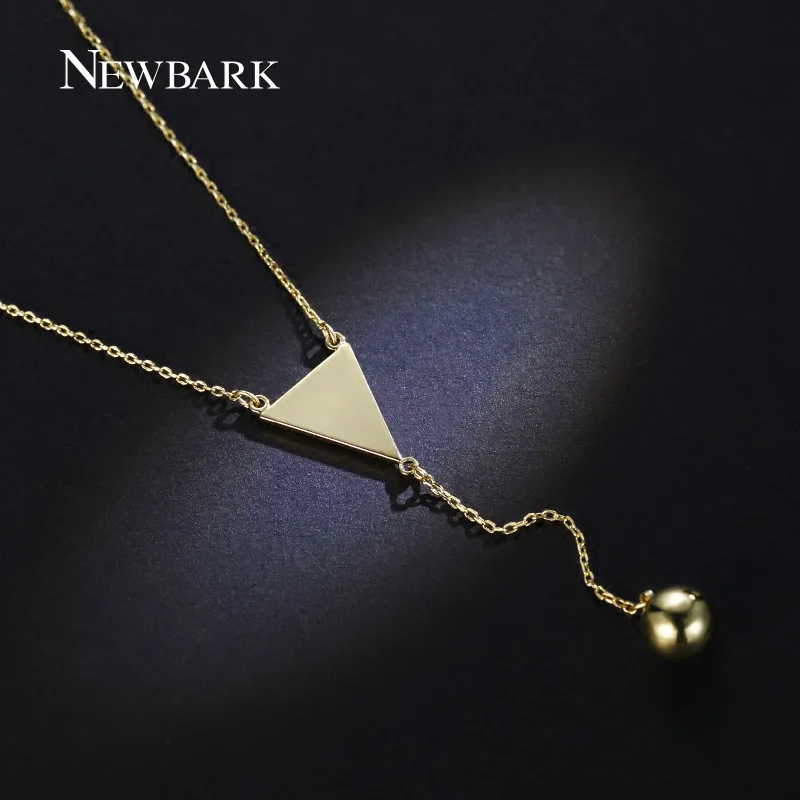 

NEWBARK New Design Fashion Trendy Necklace Gold Color Copper Simple Chain Link Necklace for Women Top Quality Jewelry Gifts