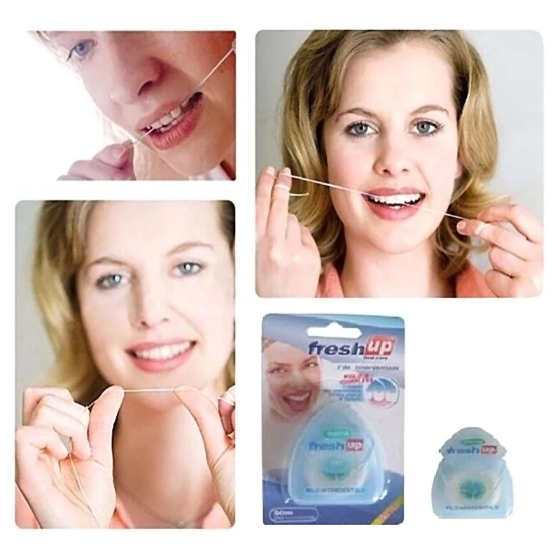 50M Micro Wax Peppermint flavor Dental Flosser Interdental Brush Teeth