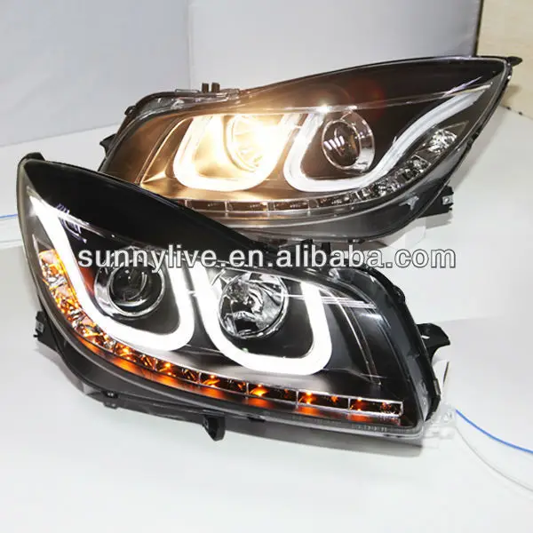 2010 2013 год для Buick Verano Regal Opel insignia светодиодный U Стиль Ангельские глазки головной