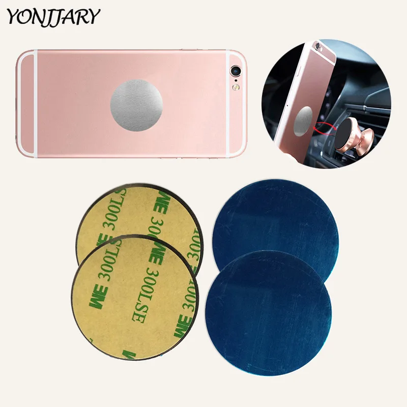 

40x0.3mm Universal Metal Plate Disk on Car Magnetic Phone Holder for iPhone Iron Sheet on Magnet Car Stand for Samsung Xiaomi
