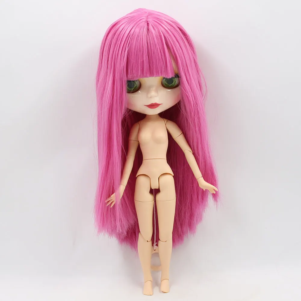 Blyth кукла с гибкими суставами Обнаженная bjd кукла 1/6 розовая длинная прическа с челкой костюм для DIY модные куклы