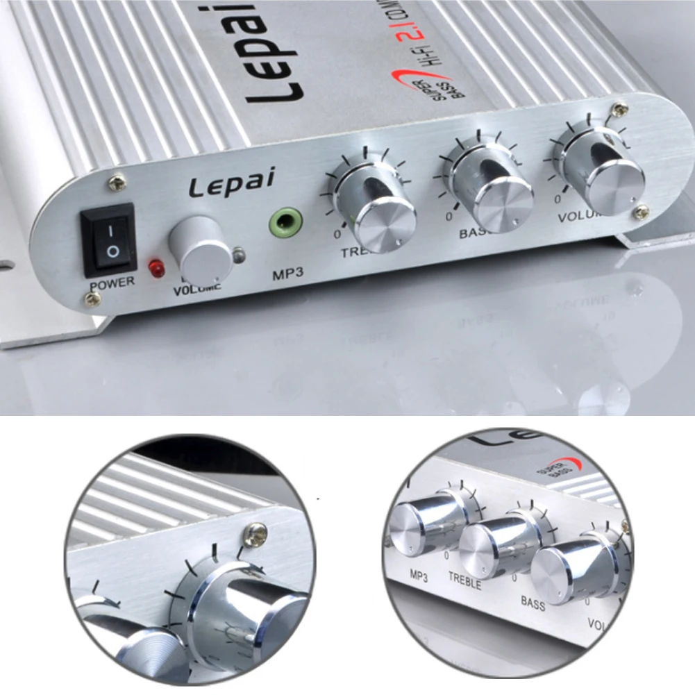 LP838 Car HI-FI Digital Amplifier MINI Power Amplifier 2.1CH 20W MP3 MP4 Stereo Booster DVD Motorcycle Home BASS Audio Player LP838 Car HI-FI Digital Amplifier MINI Power Amplifier 2.1CH 20W MP3 MP4 Stereo Booster DVD Motorcycle Home BASS Audio Player