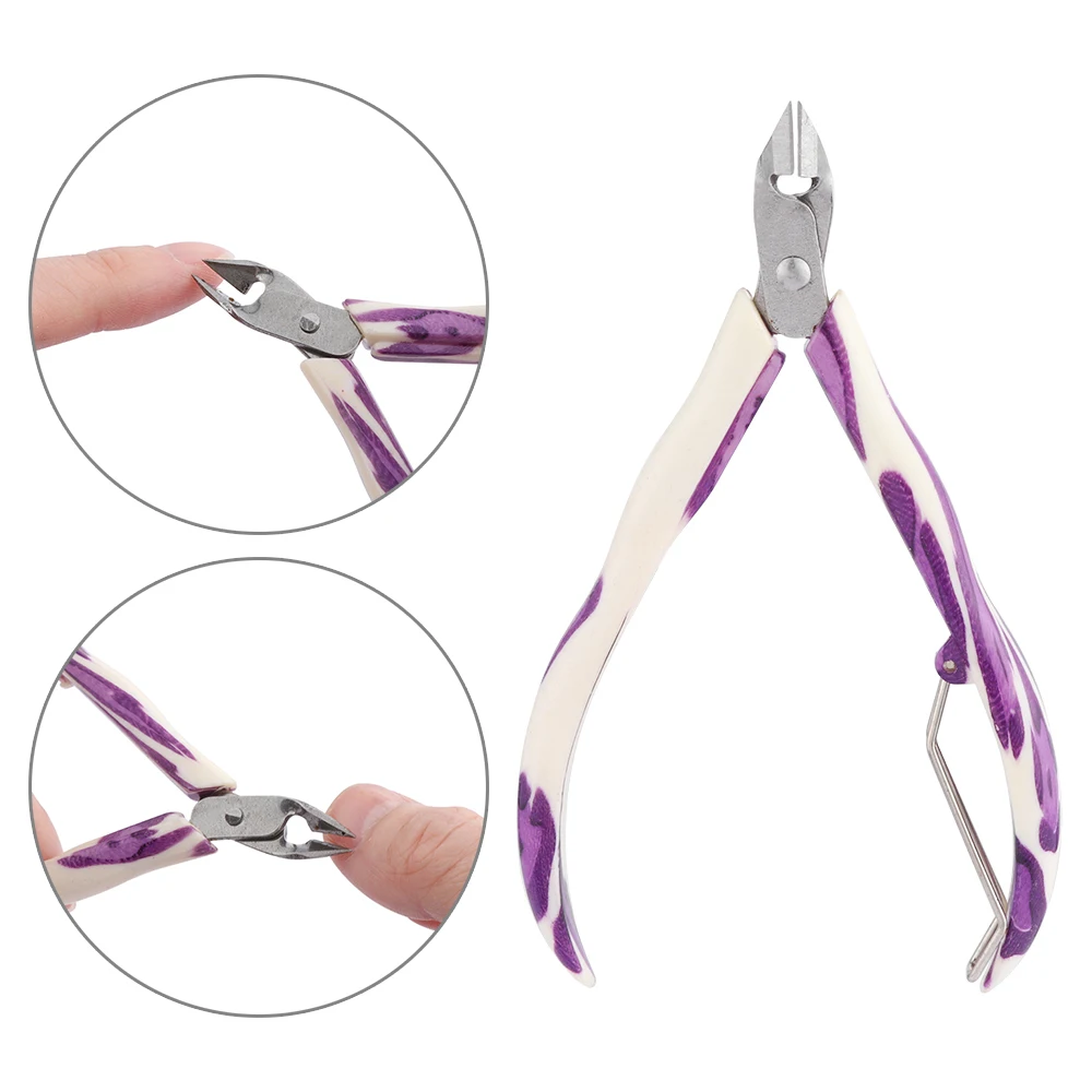 

Random Color Professional Nail Stainless Steel Cuticle Manicure Care Cutter Nippers Clipper Tool Nipper Cuticle Scissors Trimmer
