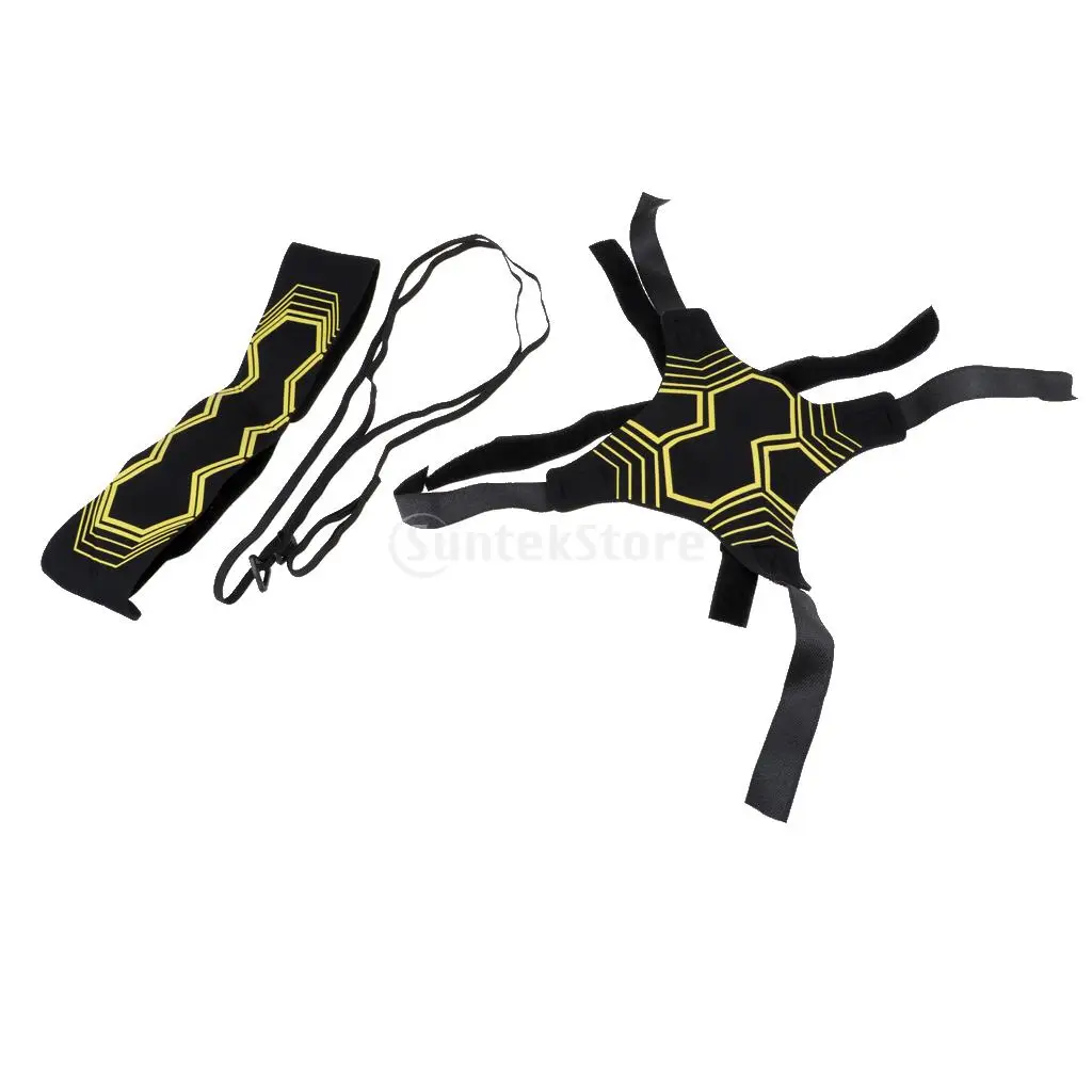 Kids/Adults Football Kick Trainer Skill Soccer Training Equipment with Adjustable Waist Belt