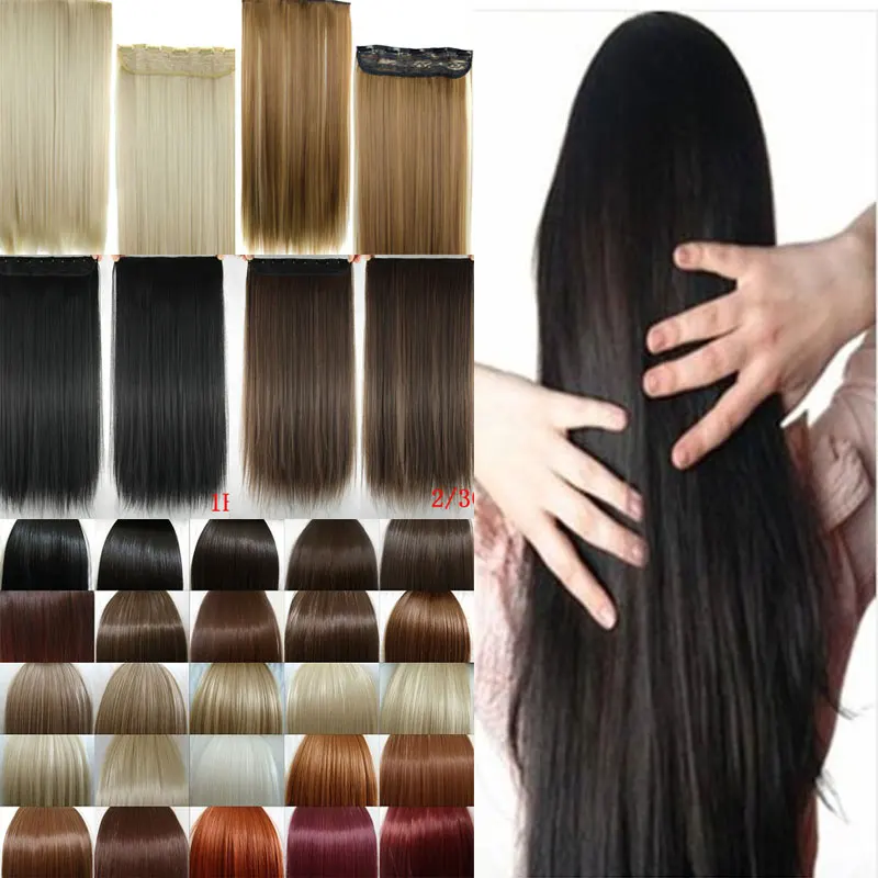 S-noilite Fall to waist 46-76 CM Longest Clip in One Piece Hair Extensions One Piece Real Natural Thick Synthetic hair Extention S-noilite Fall to waist 46-76 CM Longest Clip in One Piece Hair Extensions One Piece Real Natural Thick Synthetic hair Extention