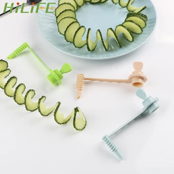 

HILIFE Cooking Tools Potato Chips Cutter Vegetable Potato Carrot Spiral Slicers Vegetable Carved Flower DIY Kitchen Tools