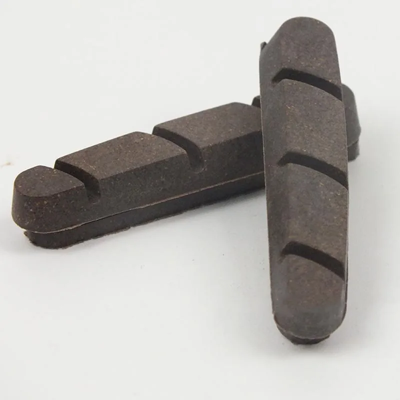 

2 Pair Bicycle Brake Pads Carbon Fiber Wheel Frame Special Replacement Leather Sale